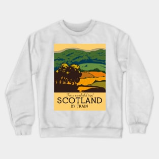 "For a wonderful Trip!" Scotland By Train Crewneck Sweatshirt